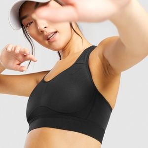 Gymshark Lightweight High Support Training Sports Bra - Black - Extra Large